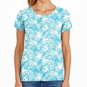 FRESH PRODUCE Floral Bay Scoop Neck Tee